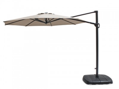 Kettler 2.5m Free Arm Square Parasol - Stone