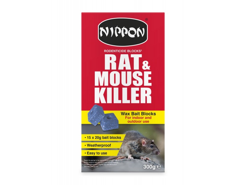 Nippon Rat & Mouse Killer Wax Bait Blocks