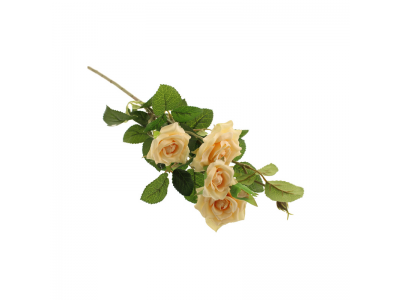 70cm Garden Rose Spray - Peach