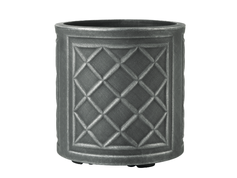 Stewart Lead Effect Square Planter - 44cm Round