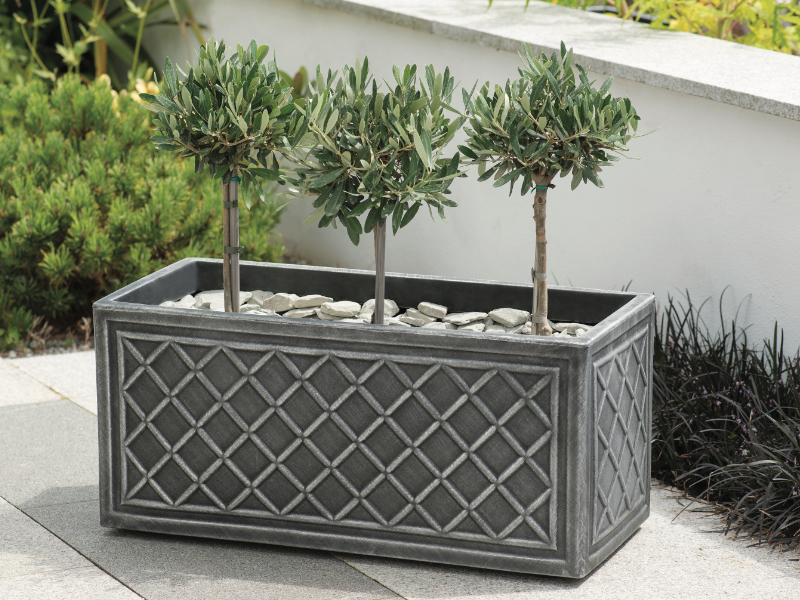 Stewart Lead Effect Trough Planter - 70cm