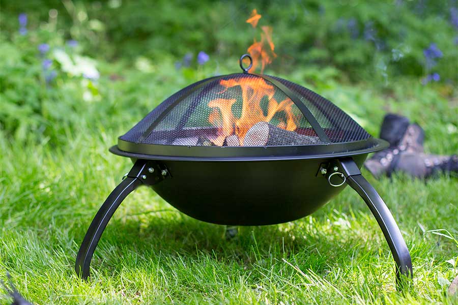 The small portable Explorer fire pit is great for days out and camping