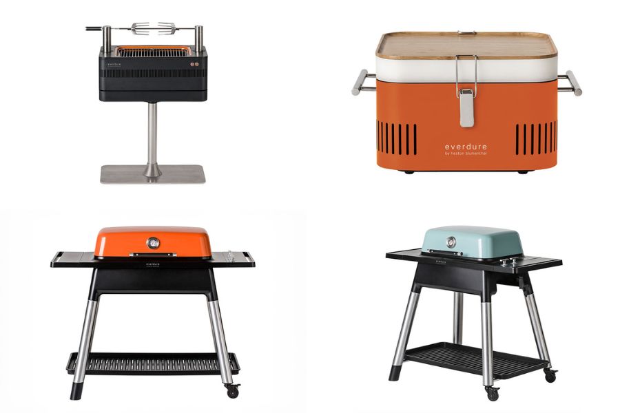 A selection of Evedure by Heston Blumenthal BBQs