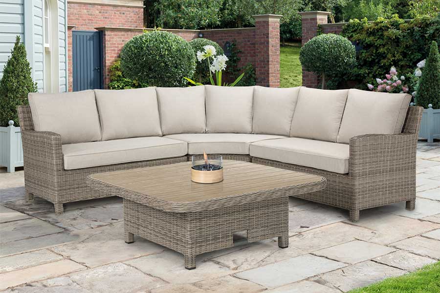 Kettler Signature luxury rattan garden furniture with height adjustable table